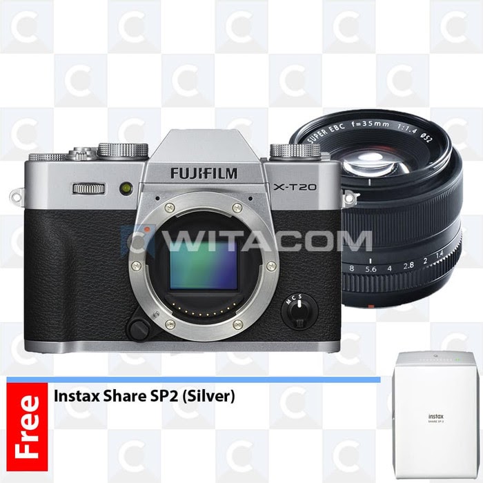 zebra briefpapier Vooruitgang Fujifilm X-T20 / XT20 Body Only Silver kit XF 35mm – Witacom
