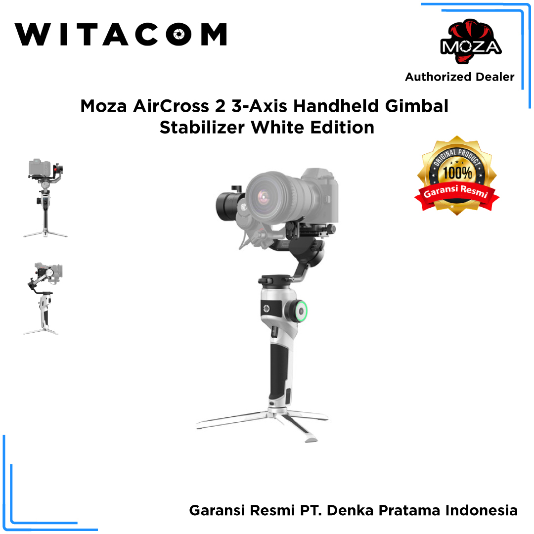 Moza AirCross 2 3-Axis Handheld Gimbal Stabilizer White Edition – Witacom