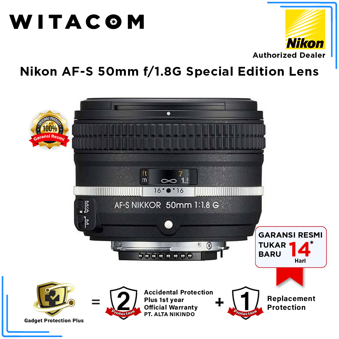 Lensa Nikon AF-S 50mm f/1.8G Special Edition Lens – Witacom