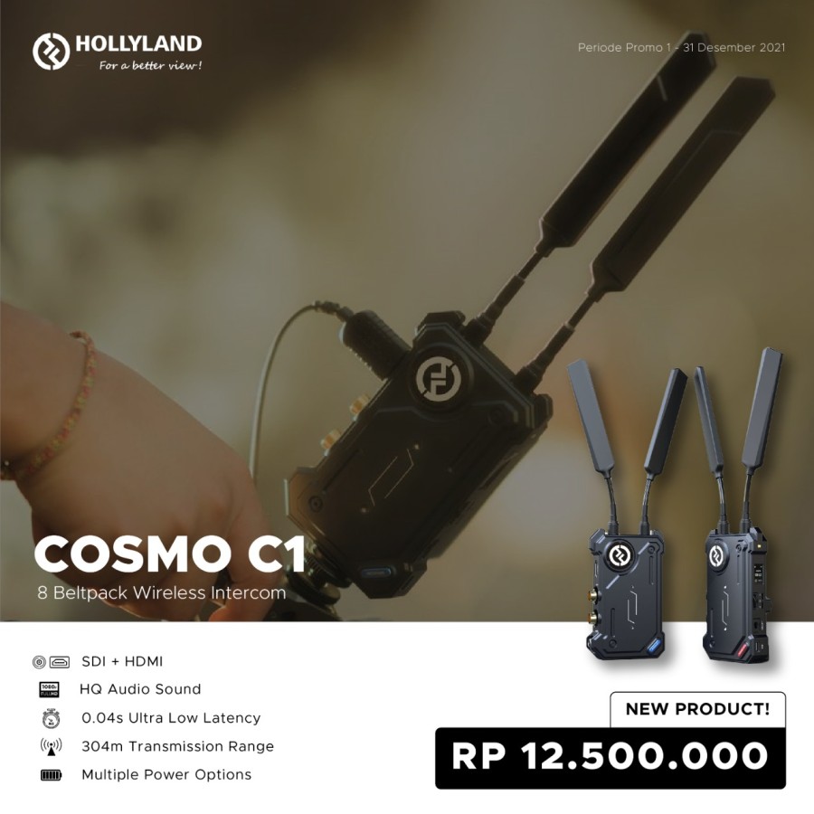 Hollyland Cosmo C1 SDI/HDMI Wireless Video Transmission System – Witacom