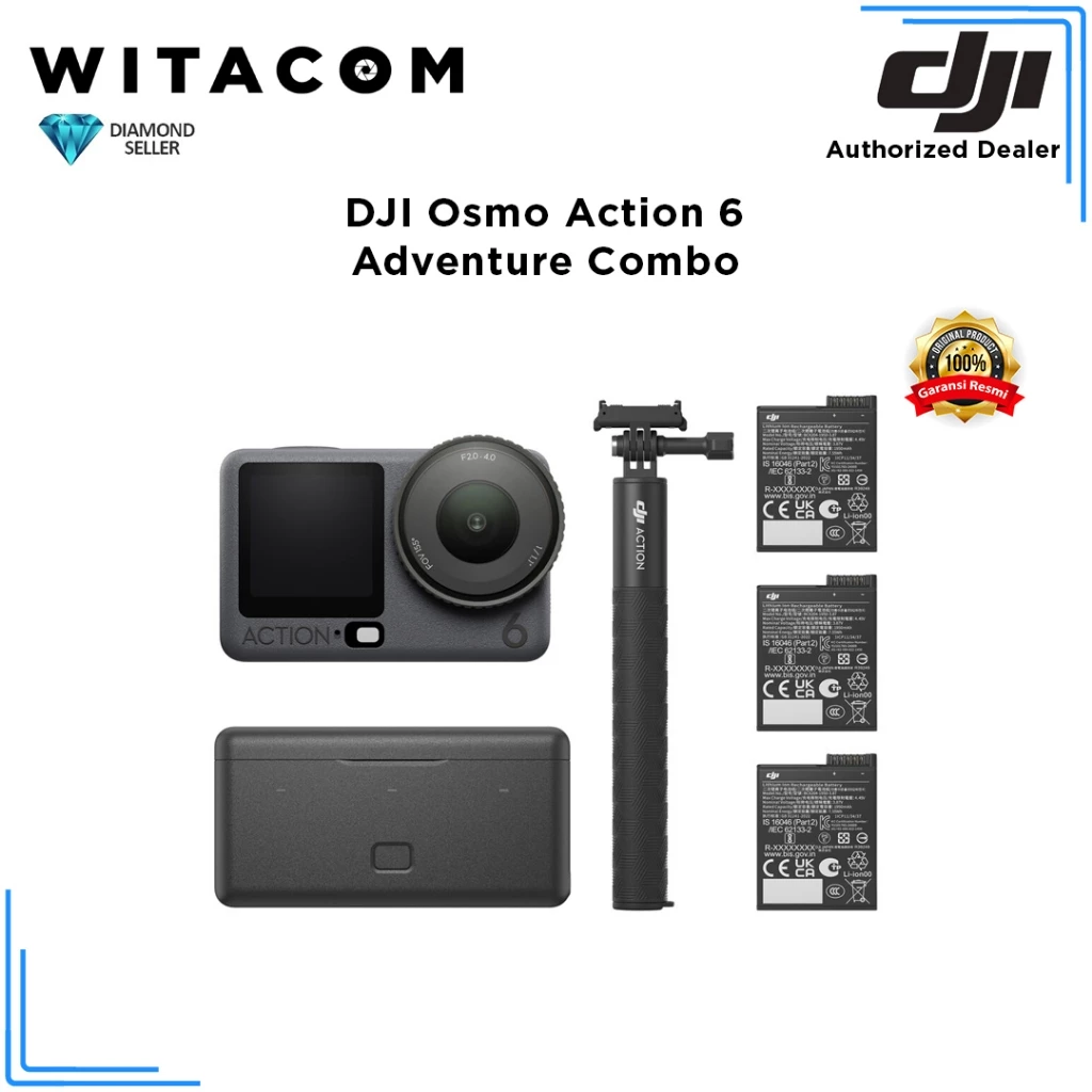 DJI Osmo Action 6 Adventure Combo Action Camera - Garansi Resmi - Image 2